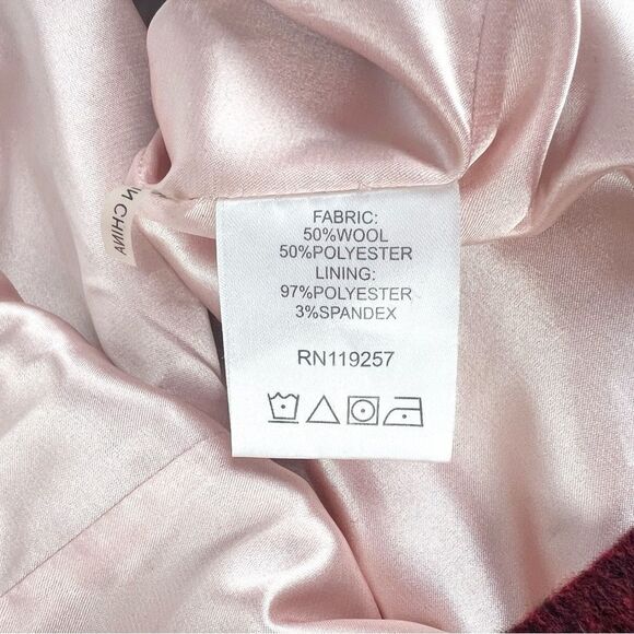 L’ecole Des Femmes Audrey Horne Red Plaid Pencil Skirt Size 0 - Picture 8 of 9